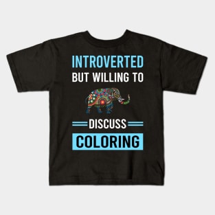 Introverted Coloring Kids T-Shirt